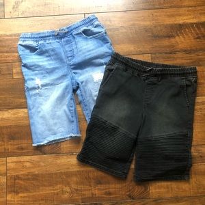 2 pair boys waist pull-on shorts